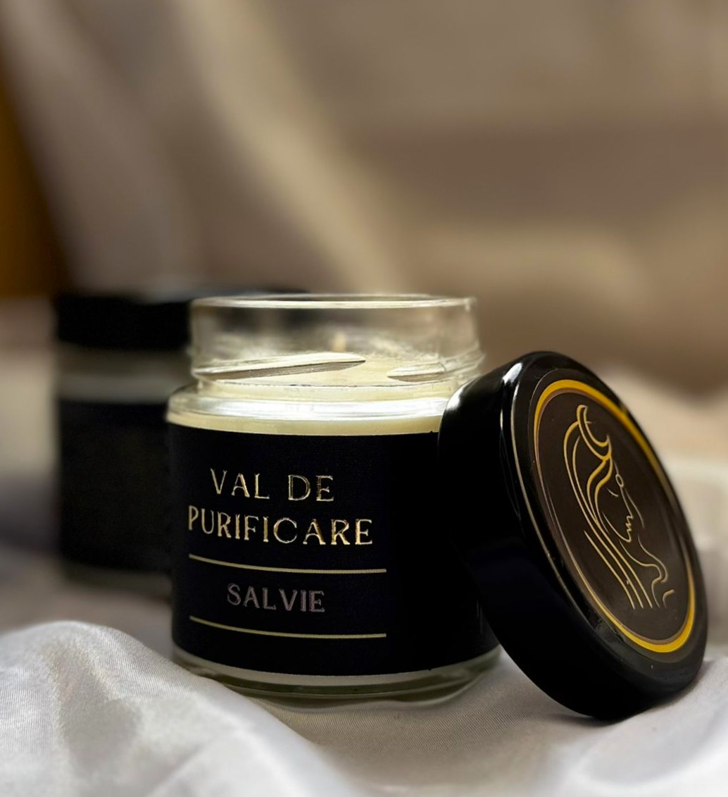 Lumânare Salvie – Val de Purificare - imagine 4