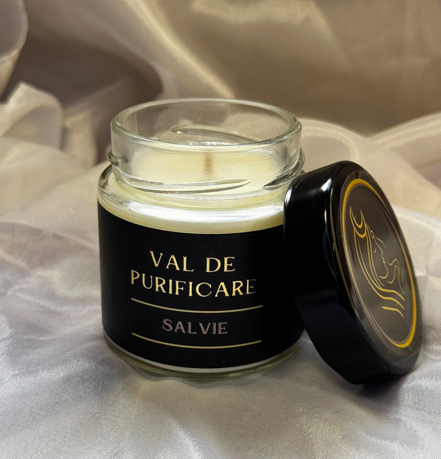 Lumânare Salvie – Val de Purificare - imagine 2