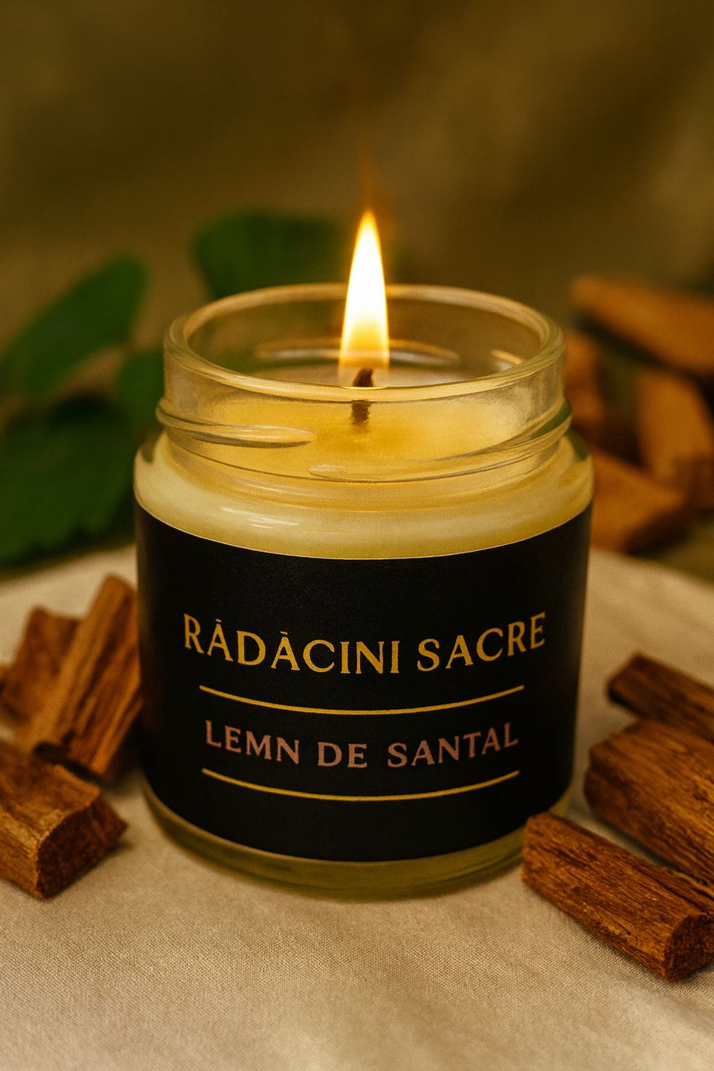 Lumânare Lemn de Santal - Rădăcini Sacre