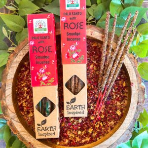 Bețișoare Palo Santo & Trandafir - Earth Inspired – Namaste India