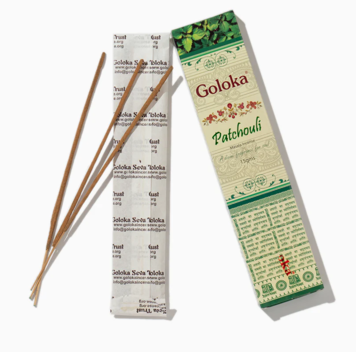 Bețișoare Parfumate cu Patchouli - Goloka