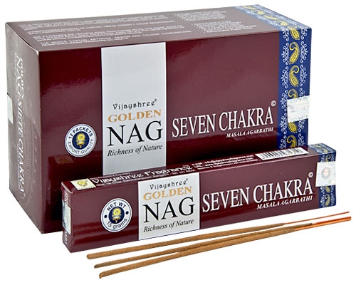 Bețișoare Parfumate 7 Chakras – Golden Nag - imagine 2