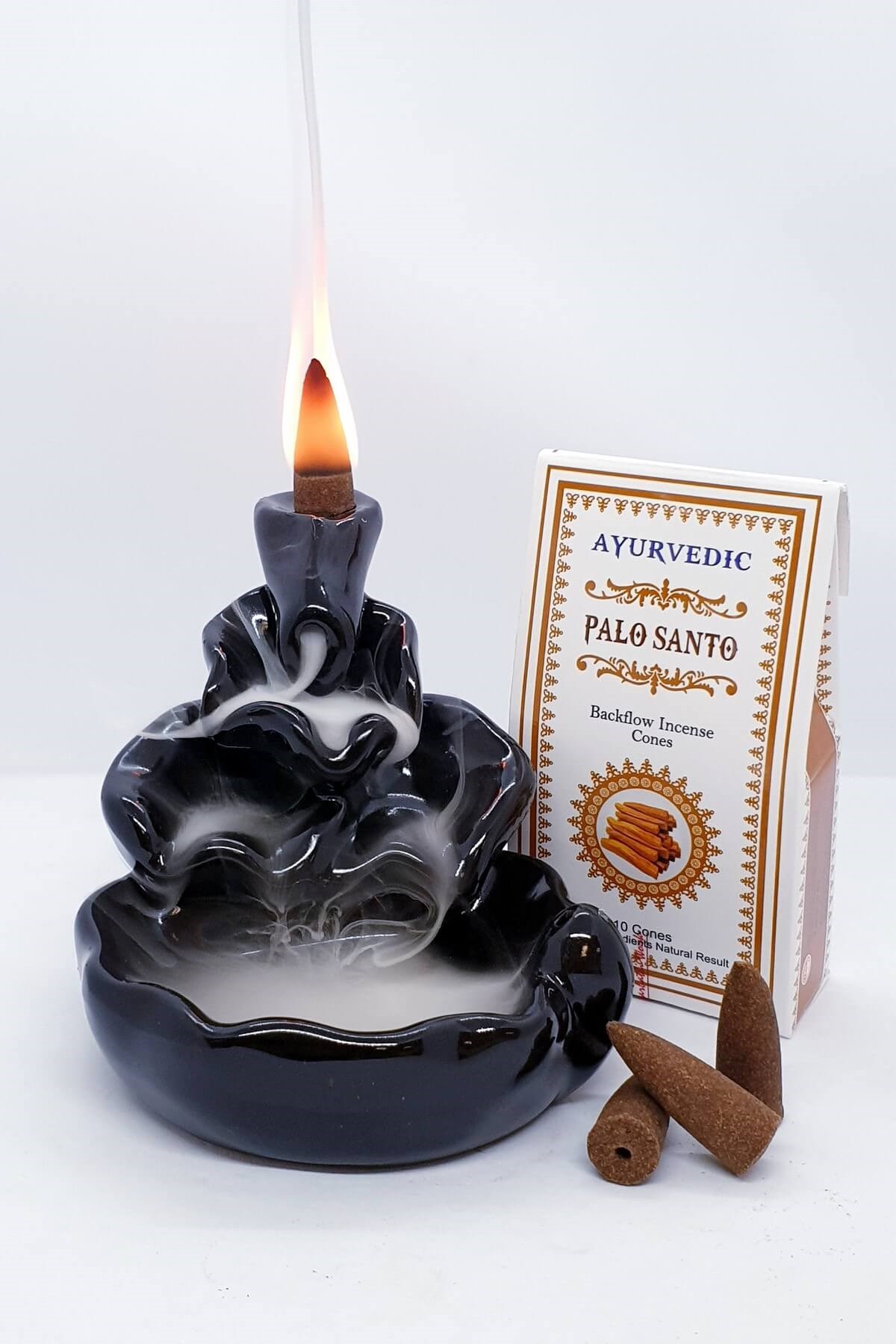 Conuri Parfumate Palo Santo - Ayurvedic - imagine 2
