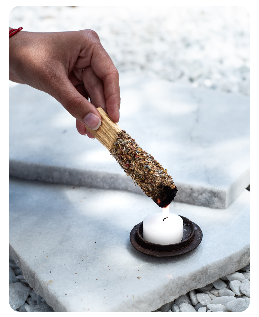 Lemn de Palo Santo - Sagrada Madre cu plante - imagine 4