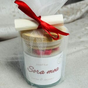 Lumânare Artizanală cu Scrisoare - Sora mea