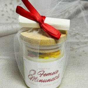 Lumânare Artizanală cu Scrisoare - O femeie minunată (v2)