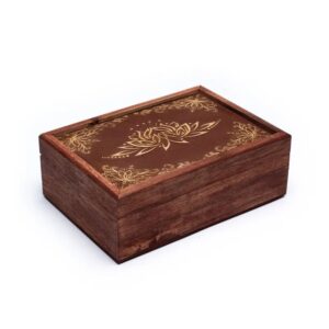 Cutie de Lemn - Depozitare Tarot - Lotus