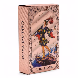 Set Tarot cu Folie Rose Golde – Lasă Magia să Înceapă