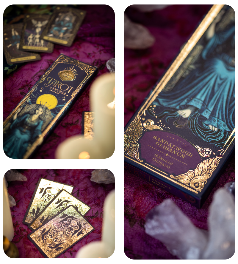 Bețișoare Tarot – Lemn de Santal & Tămâie - Sagrada Madre - imagine 3