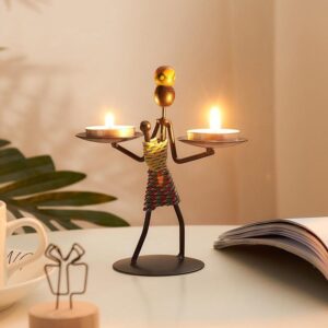 Suport Lumânări Tealight în Stil African